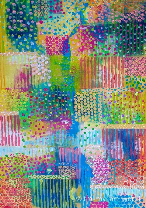 Slika „Ljeto” — Akril na platnu · 70 × 50 cm · Zagreb, 2023.