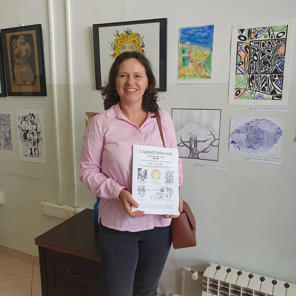 5. Zagrebački festival crteža, naslovna fotografija izložbe